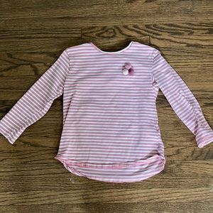 Zara Pink Stripped Long Sleeve Shirt